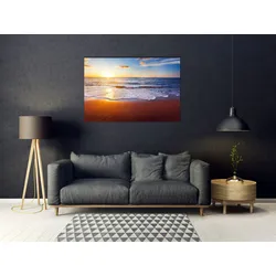 Acrylglasbild QUEENCE "Esko", beige (farbe bild(er): beige), B:120cm H:80cm, Bilder, Fine Art-Print in Galeriequalität