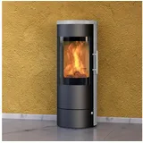 Königshütte Kaminofen Königshütte Kaminofen Vela Stahl schwarz Naturstein 5,0 kW K288753