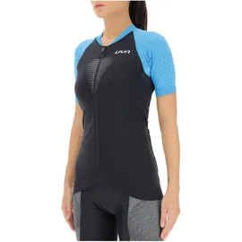 Uyn Granfondo kurzarm Fahrradtrikot Damen blackboard/danube blue S