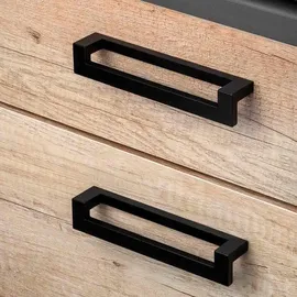 Emuca Cleveland, Achsabstand 128 mm, L144 mm,Schwarz, Zamak, 5 st