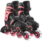 GLOBBER Go Rollschuhe – Black / Coral - EU 34-37,