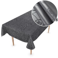 ANRO Premium Wachstuchtischdecke Tischdecke Vinyl Wachstischdecke abwaschbar 150x150cm Damast