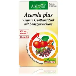 Alsiroyal Acerola plus Vitamin C 400 mit Langzeitwirkung, 30 St. 27 g