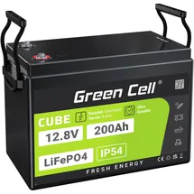 Green Cell CUBE LiFePO4 Spezial-Akku LiFePo-Block Schraubkontakt Li-Ion 12.8V 200Ah 1St.