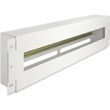 DeLock 19? Schutzschalterleiste mit Abdeckung und Hutschiene 3 HE Metall grau