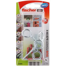 Fischer DuoPower Dübel 6 x 30 4 Stück