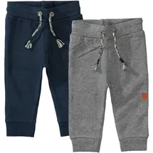 Staccato Jogginghose STACCATO, Jungen, Gr. 68, Normalgrößen, bunt (mehrfarbig), Oberstoff: 100% Baumwolle., unifarben, normal, Hosen Jogginghose, Doppelpack