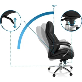 HJH Office Brenton XXL Kunstleder Schwarz