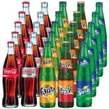 Coca Cola Limonade, Mischkiste 25 Flaschen je 0,33l inkl. Mehrweg Pfand