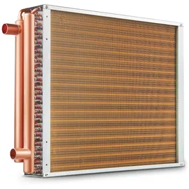 Vevor Wärmetauscher Wasser-Luft 45,72 x 50,8 cm mit 3-reihigen 9,53 mm Kupferanschlüssen 242 Aluminiumlamellen