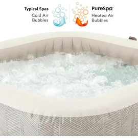 Intex PureSpa Chevron Deluxe Square 211 x 71 cm Creme