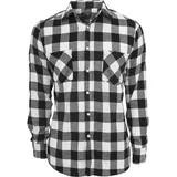 URBAN CLASSICS Checked Flanellhemd Grau S