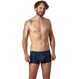 Ein schöner Fleck Erde Herren Boxershorts - Shorts, Print, Bio-Baumwolle Großglockner (Blau) L