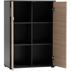 MÖBELPARTNER Metz Aktenschrank 80,1 x 38,2 x 113,4 cm Silber
