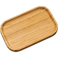 KESPER Servierbrett Bambus mit hochgezogenem Rand/Vesperbrett/Brotzeitbrett