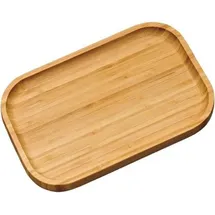 KESPER Servierbrett Bambus mit hochgezogenem Rand/Vesperbrett/Brotzeitbrett