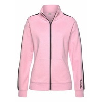 Bench. Loungewear Sweatjacke Damen rosa-schwarz Gr.32/34