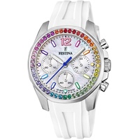 Festina Damen Analog Quarz Uhr mit Gummi Armband F20610/2