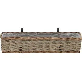 vidaXL Balkon-Blumenkasten 80 x 20 cm Braun