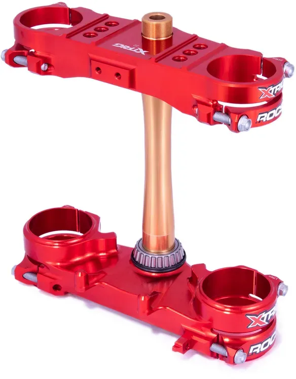 XTRIG Gabel Tee Rocs Tech Offset 22 mm - rot Honda CRF250R/450R, rot