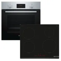 Bosch Backofen-Set Schnellaufheizung + Induktionskochfeld PowerBoost autark 60 cm