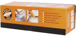 SCHNEIDER Einweg-Spritzbeutel, Premium Grip, 80 my, orange 391320 , 1 Box = 1 Rolle à 100 Stück, 53 x 28 cm