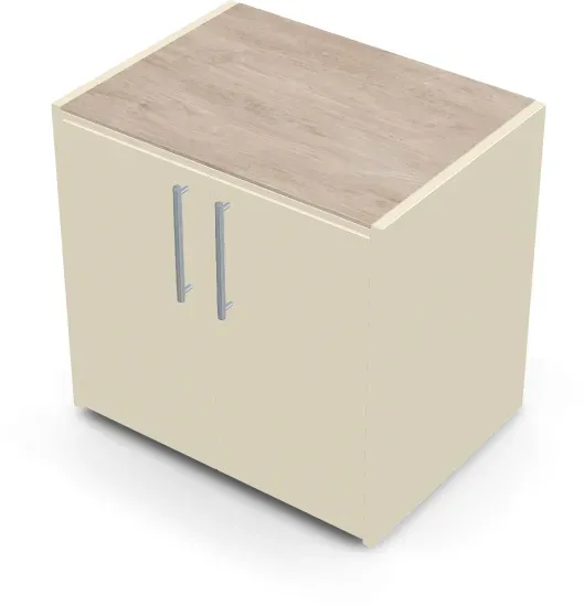 Brabura CT 90 Oven - Summer Dala / Perle Blanche / Silberner Griff