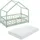 [en.casa] Kinderbett Treviolo 70 x 140 cm Kiefer mintgrün/weiß