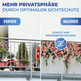 Maximex Balkonsichtschutz 85 x 500 cm bunt/rosa