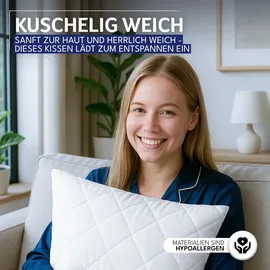 Gentle North Kissen 60 x 60 cm Weiß