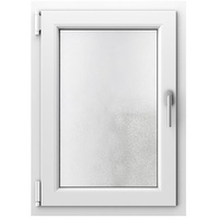 Fenster mit Milchglas, Kunststoff, aluplast IDEAL 4000, Weiß, 650 x 900 mm, Dreh-Kipp, 2-fach Verglasung, individuell konfigurieren