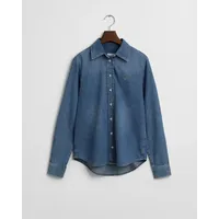 GANT Jeansbluse »REG DENIM SHIRT«, mit modischer Waschung, Gr.