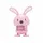 Hoptimist ApS Hoptimist Bunny Light red