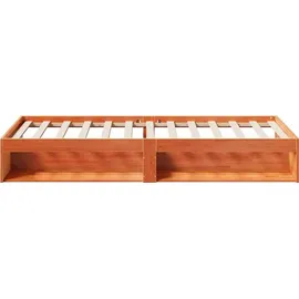 vidaXL Tagesbett 100 x 200 cm Wachsbraun