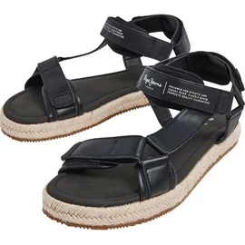 Pepe Jeans Herren. Sunset Savage Sandale, Schwarz 44