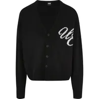 URBAN CLASSICS Initials Strickjacke Black 4XL