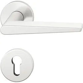 N/H Drückergarnitur 12 1005 ASL auf Rosette Silber