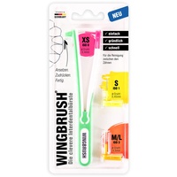 WINGBRUSH® Interdentalbürste Starter-Set inkl. 3 x Wechselbürsten | Bekannt aus "Die Höhle der Löwen"