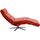 KAWOLA Relaxliege ALINA motorisch Cord 80 x 80 x 131 cm rot mit Kissen