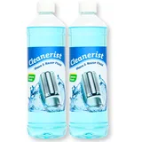 Cleanerist | 2x 1L Scherkopfreiniger für Braun Clean & Renew (Series 3/5/7/8/9) – Ersatz zum Nachfüllen von 20 CCR Reinigungskartuschen – Rasierer Reinigungsflüssigkeit Lemon Fresh