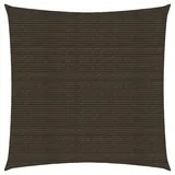 vidaXL Sonnensegel 160 g/m2 Braun 3x3 m HDPE