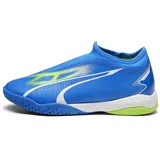 Puma Match Ll It + Mid Jr Fussballschuh, Ultra Blue, White, Pro, Grün, 38 EU