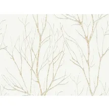 A.S. Création Vliestapete Blooming Zweige Creme Metallic FSC®