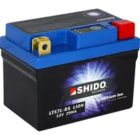 SHIDO LTX7L-BS Lithium Motorradbatterie 2,4Ah YTX7L-BS