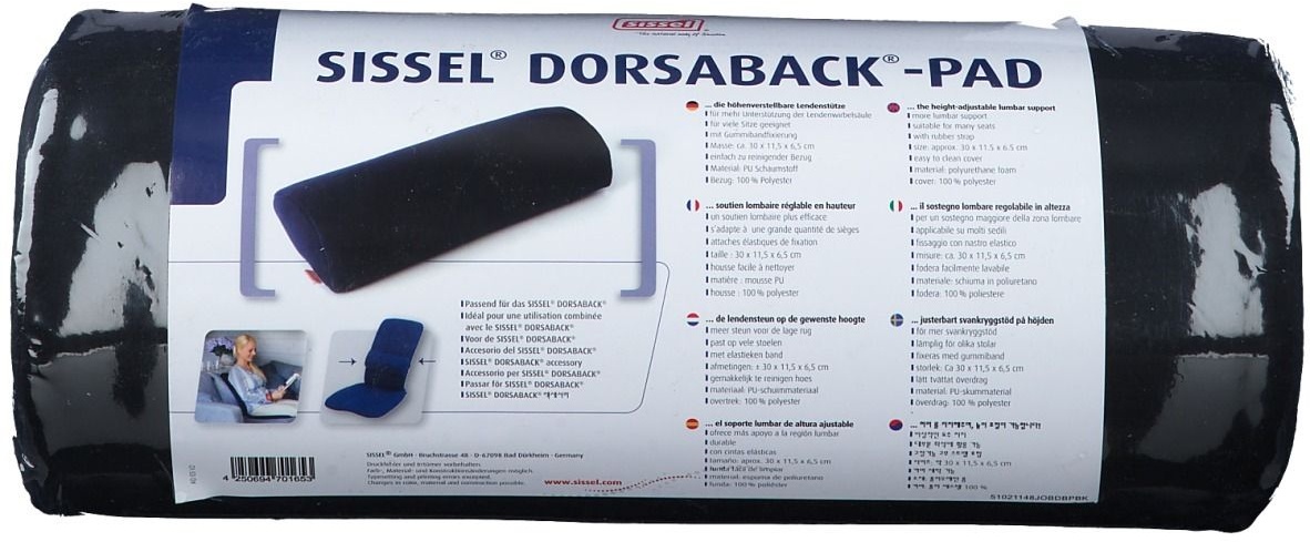 SISSEL® Dorsaback® Pad Soutien Lombaire Noir 1 pc(s) Autre