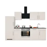 WIHO KÜCHEN Küchenzeile »Cali«, ohne E-Geräte, Breite 280 cm beige