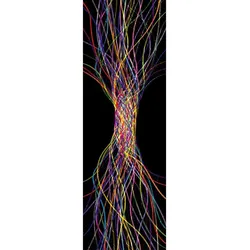 Fototapete ARCHITECTS PAPER "Cable Tangle Black", bunt (bunt, schwarz), B:1m L:2,8m, Vlies, Tapeten, Vlies, Wand, Schräge