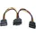 system-s Y SATA Kabel 20 cm 15 Pin Stecker zu 2X Buchse Splitter für SSD Festplatte