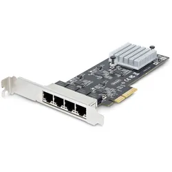StarTech.com 4-Port 2.5Gbps NBASE-T PCIe Network Card, Intel I225-V Chip, Quad P