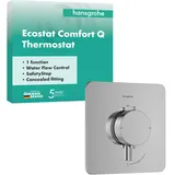 Hansgrohe Ecostat Comfort Q Duschthermostat Unterputz für 1 Verbraucher Chrom 33712000